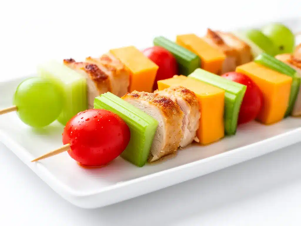 Back-to-School Turkey Cheddar Lunch Kabobs Easy Make-Ahead Snack Ideas 4 Back-to-School Turkey Cheddar Lunch Kabobs preparation steps