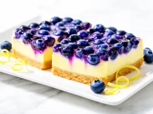 Blueberry Lemon Cheesecake Bars - featured image