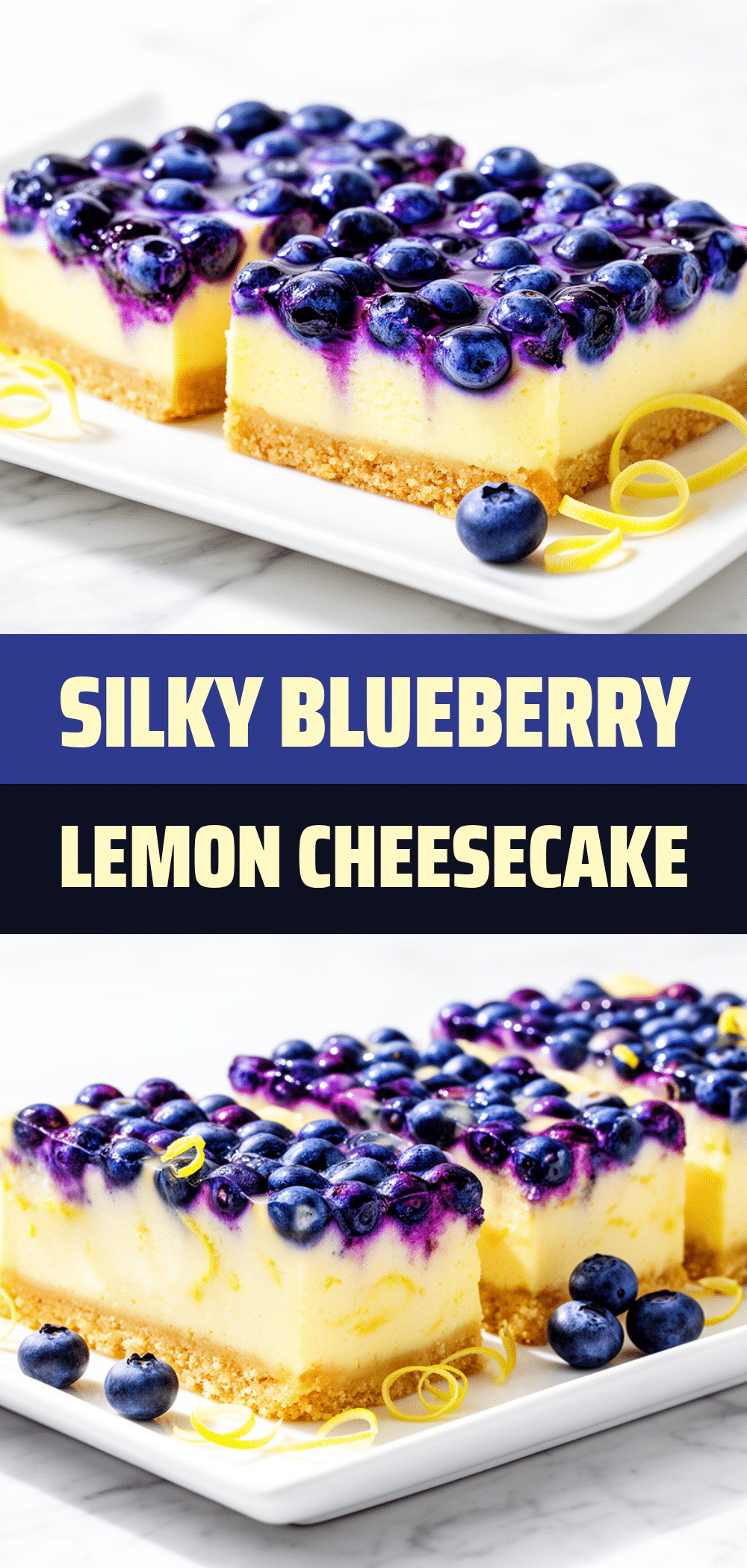 Blueberry Lemon Cheesecake Bars Recipe Easy Homemade Dessert with Simple Ingredients 5 Blueberry Lemon Cheesecake Bars recipe