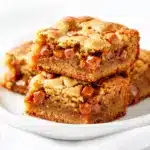 brown butter toffee blondies - featured image