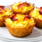 cheesy bacon egg hash brown cups - featured image