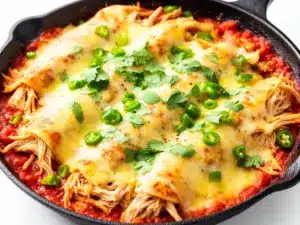 Cheesy Chicken Enchilada Skillet - featured image