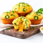 cheesy jalapeno cornbread muffins - featured image