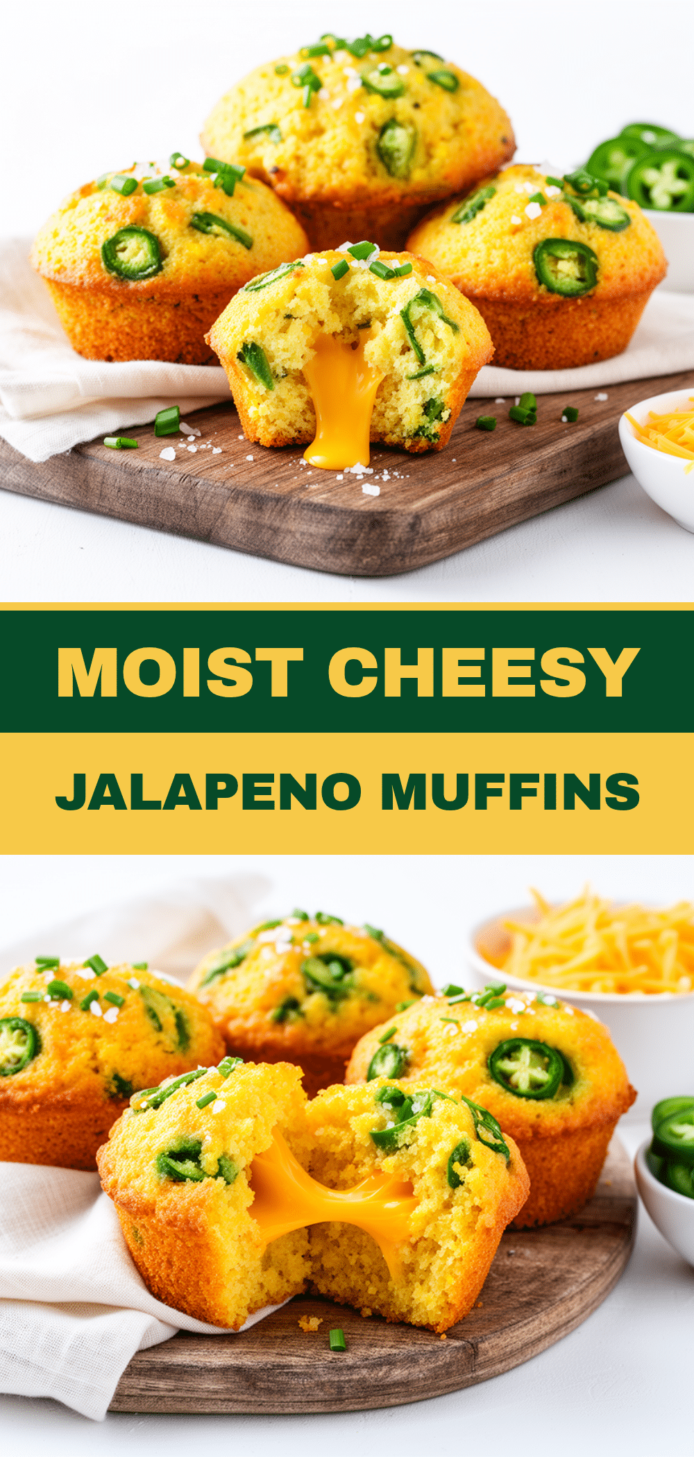 Cheesy Jalapeno Cornbread Muffins Recipe Easy 5 Ingredient Crowd-Pleaser 5 cheesy jalapeno cornbread muffins recipe