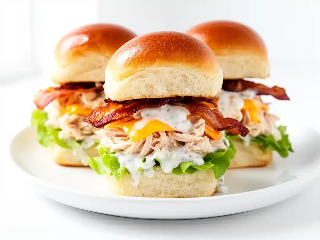 Chicken Bacon Ranch Sliders Recipe Easy Back-to-School Dinner Idea 4 Chicken Bacon Ranch Sliders preparation steps