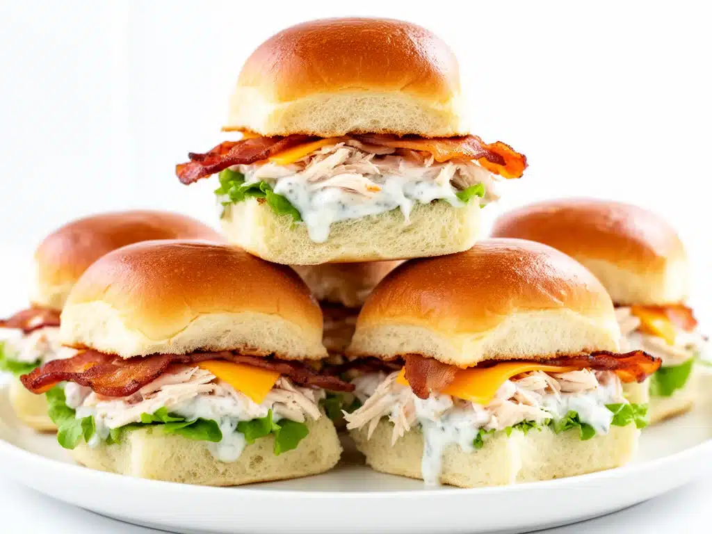Chicken Bacon Ranch Sliders - featured image
