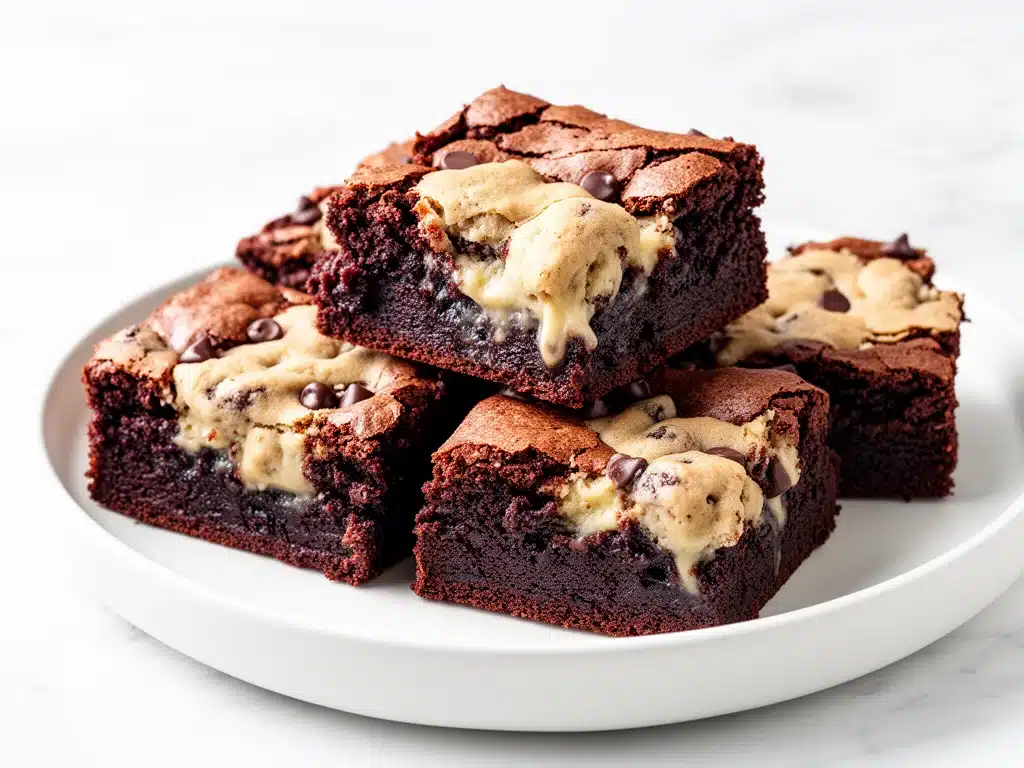 Home 1 cookie dough stuffed brownies - featured image