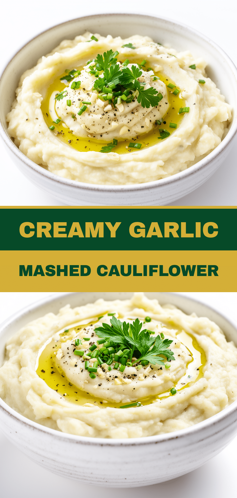 Creamy Garlic Mashed Cauliflower Recipe Easy Low-Carb Side Dish 5 creamy garlic mashed cauliflower recipe