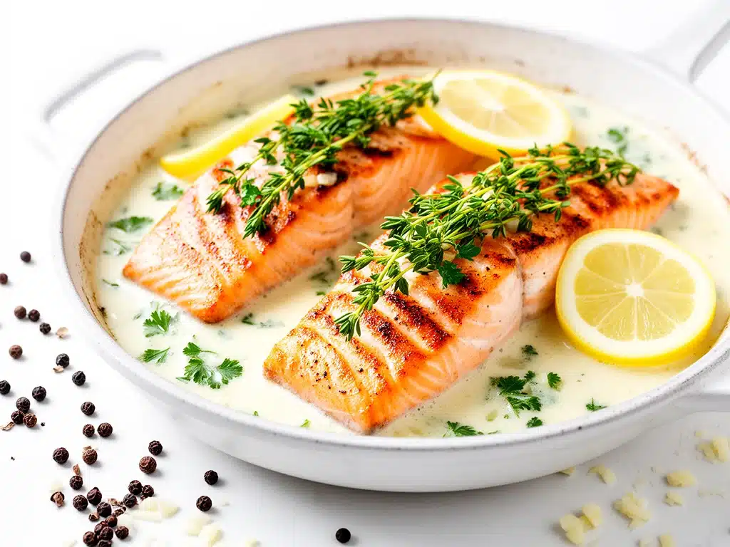 Home 1 creamy lemon garlic salmon - featured image