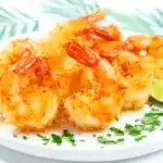 crispy air fryer coconut shrimp - featured image