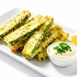 crispy air fryer zucchini fries - featured image