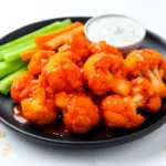 crispy buffalo cauliflower wings - featured image