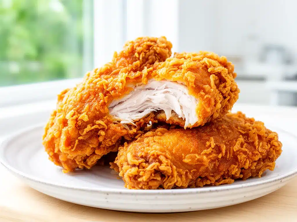 Crispy Buttermilk Fried Chicken Recipe Easy Extra Crunchy Golden Crust 4 crispy buttermilk fried chicken preparation steps