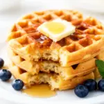 crispy buttermilk waffles - featured image