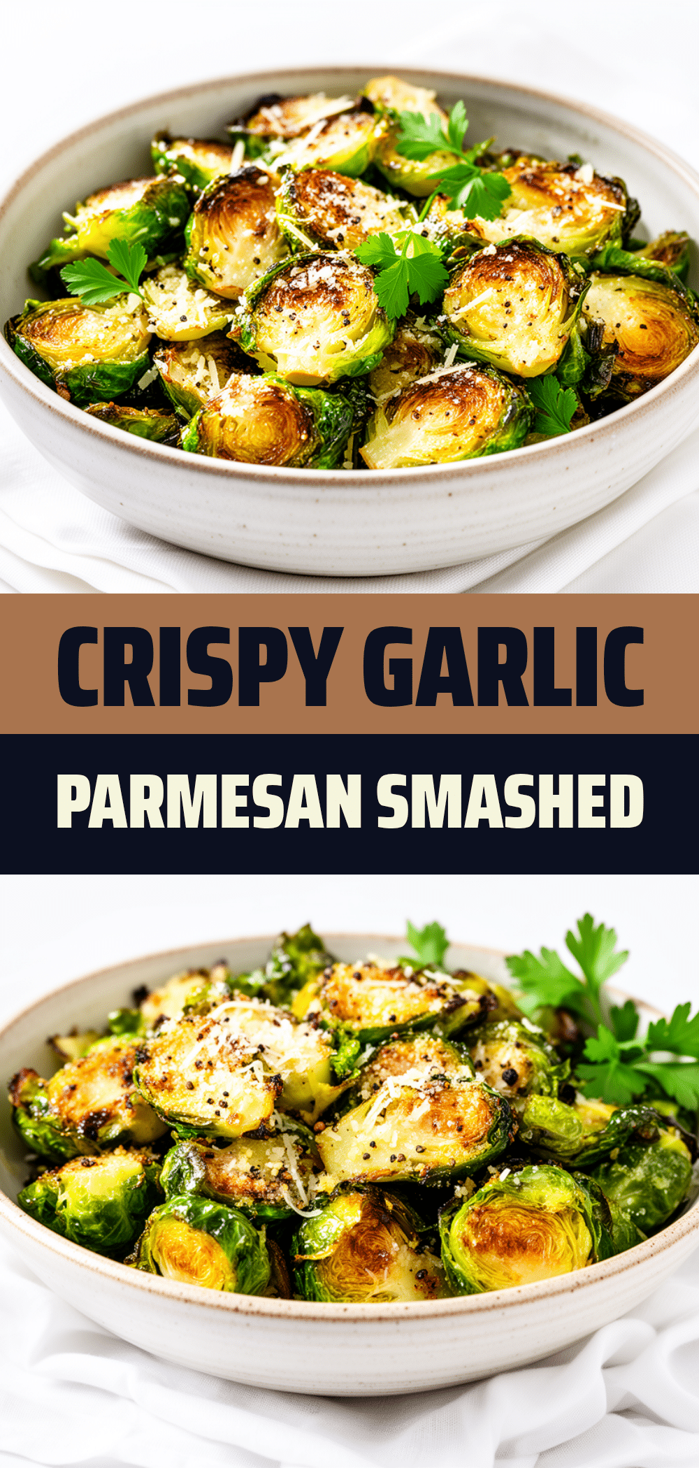 Crispy Garlic Parmesan Smashed Brussels Sprouts Recipe Your Family Will Crave 5 crispy garlic Parmesan smashed Brussels sprouts recipe