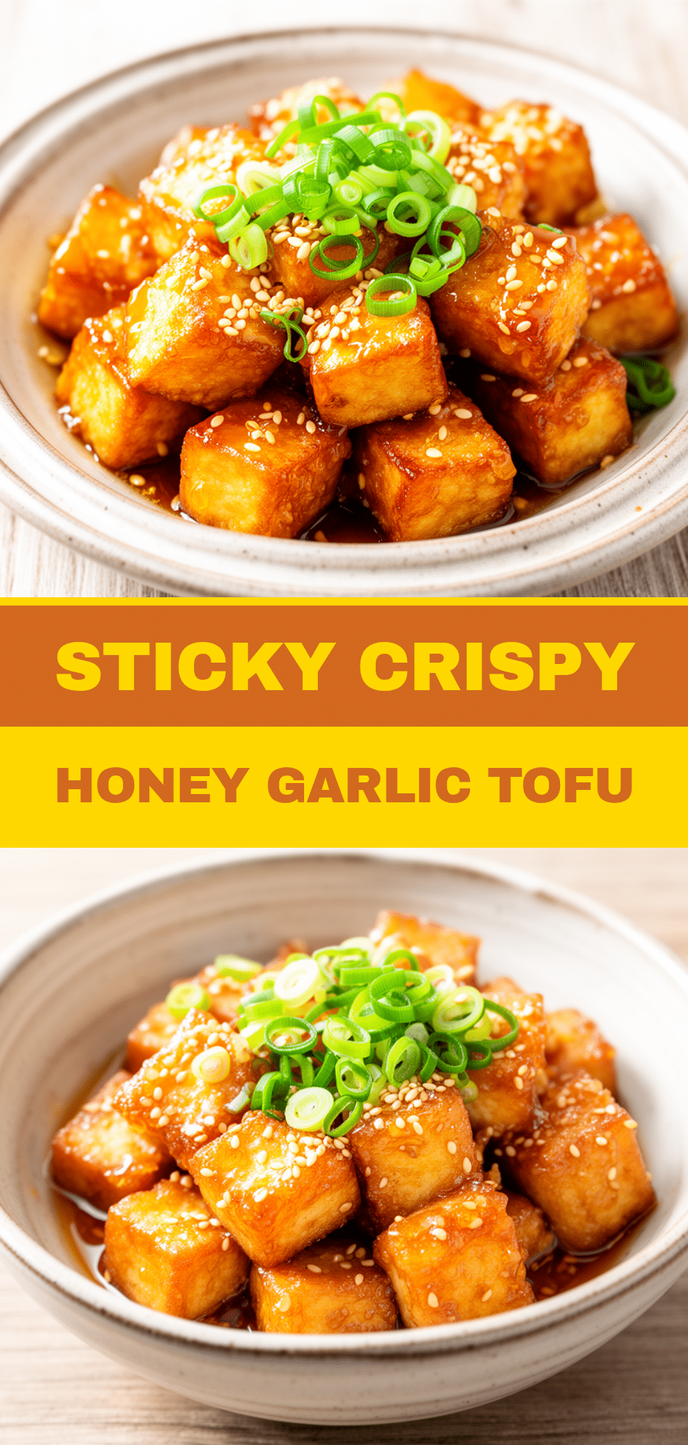 Crispy Honey Garlic Tofu Recipe Easy 5-Ingredient Vegan Dinner 5 crispy honey garlic tofu recipe