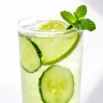 cucumber lime sparkling cooler - featured image