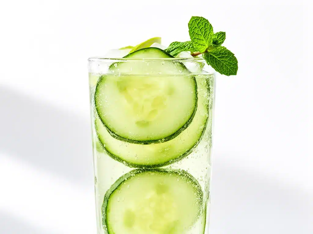 Cucumber Lime Sparkling Cooler Recipe Easy Refreshing Summer Drink 4 cucumber lime sparkling cooler preparation steps