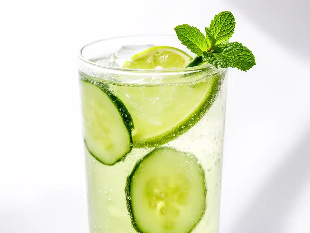 Home 3 cucumber lime sparkling cooler - featured image