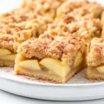 fall apple cinnamon crumb bars - featured image