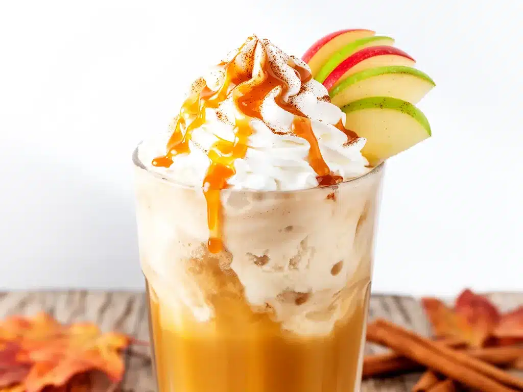 Fall Caramel Apple Cider Float Recipe Easy 5-Ingredient Drink to Make on Repeat 4 fall caramel apple cider float preparation steps