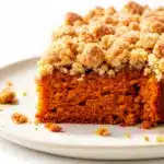 fall pumpkin streusel coffee cake - featured image