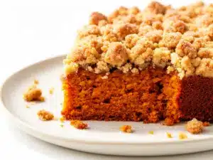 fall pumpkin streusel coffee cake - featured image