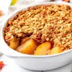 fall spiced pear crisp - featured image