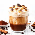 fall toasted marshmallow mocha latte - featured image