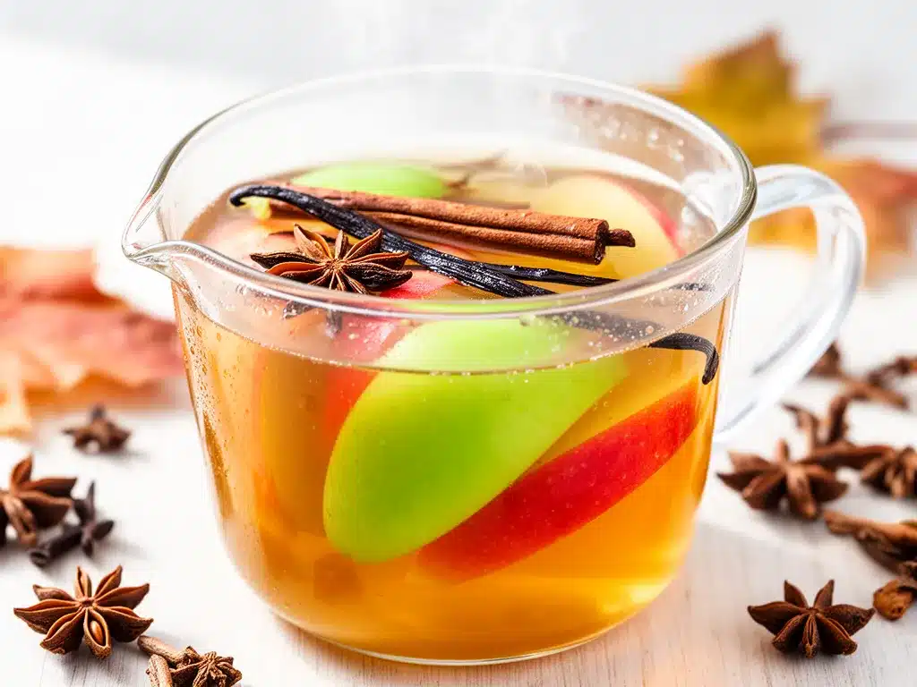 Fall Vanilla Chai Apple Cider Recipe Easy Perfect Drink for Busy Weeknights 4 fall vanilla chai apple cider preparation steps