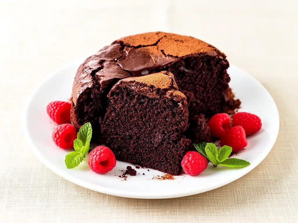 Gluten-Free Flourless Chocolate Cake Easy Recipe with Simple Ingredients 4 gluten-free flourless chocolate cake preparation steps