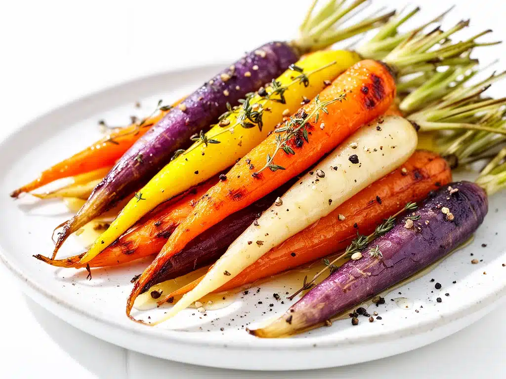 Home 4 honey roasted rainbow carrots - featured image