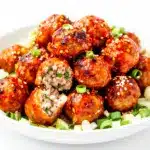 Honey Sriracha Glazed Meatballs - featured image