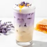 iced lavender honey latte - featured image