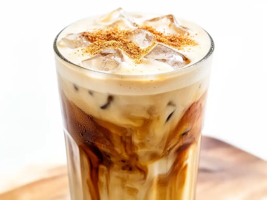 Home 4 iced vanilla brown sugar latte - featured image