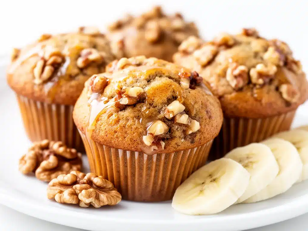 Home 2 maple banana nut muffins - featured image