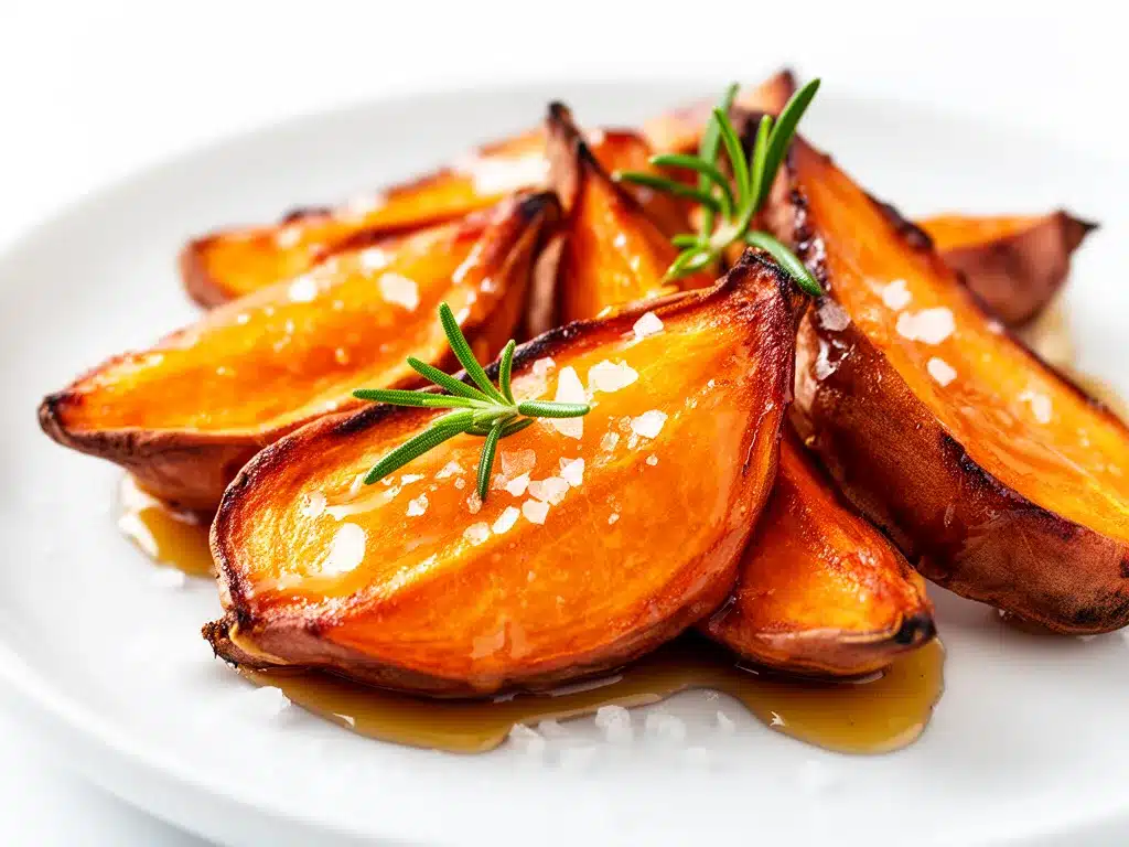 Maple Glazed Roasted Sweet Potatoes Easy Recipe with Simple Ingredients to Make on Repeat 4 maple glazed roasted sweet potatoes preparation steps