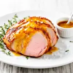 maple mustard glazed pork tenderloin - featured image