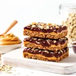 no-bake chocolate peanut butter oat bars - featured image