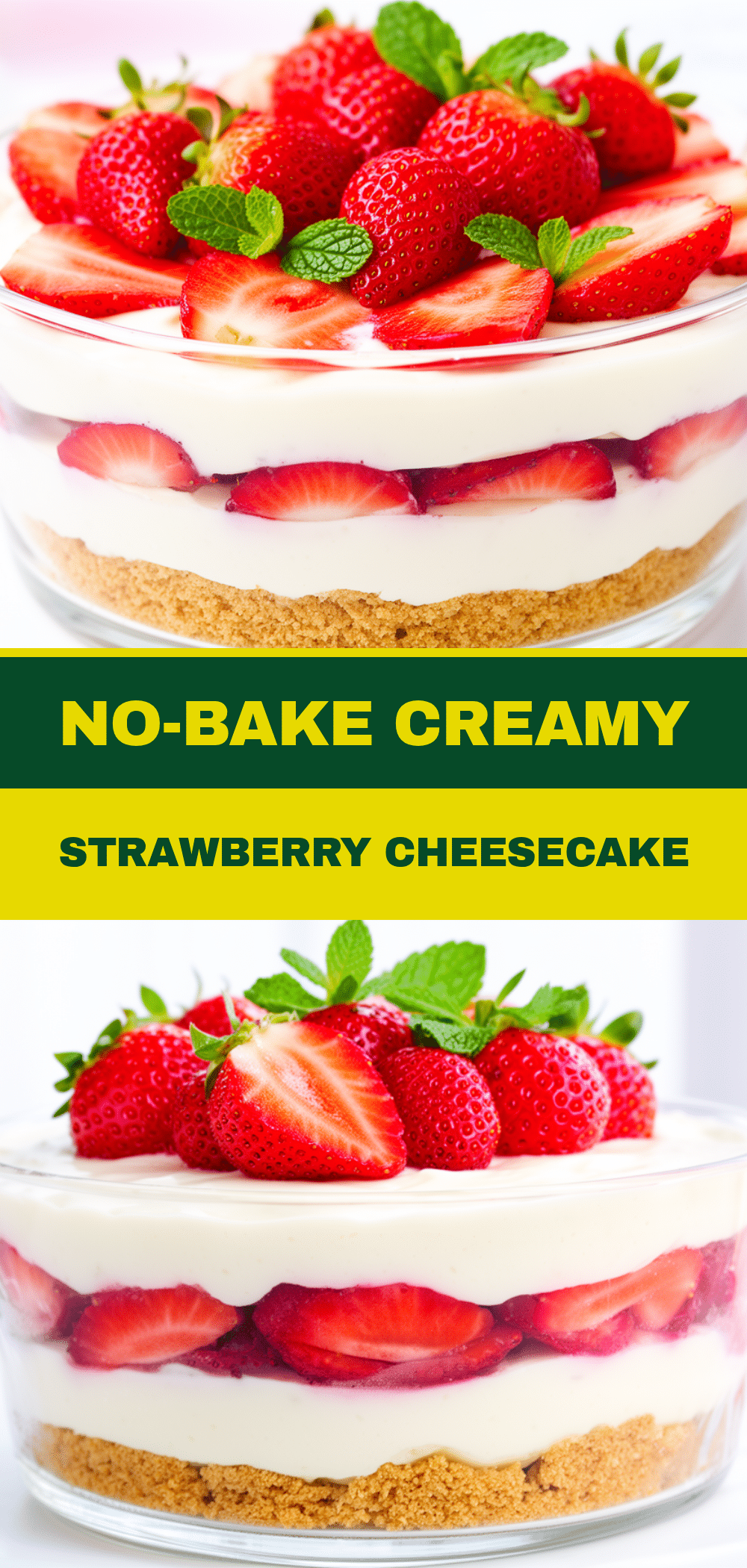 No-Bake Strawberry Cheesecake Lasagna Recipe Easy 5-Ingredient Dessert 5 no-bake strawberry cheesecake lasagna recipe