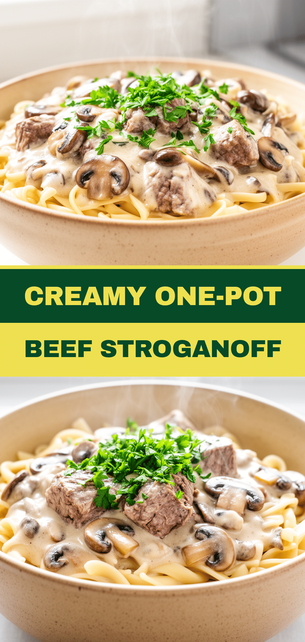 One-Pot Beef Mushroom Stroganoff Recipe Easy Creamy Sauce for Busy Weeknights 5 one-pot beef mushroom stroganoff recipe