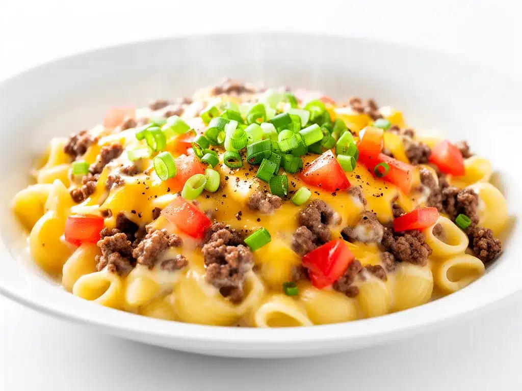 One-Pot Cheeseburger Pasta Recipe Easy for Busy Weeknights 4 one-pot cheeseburger pasta preparation steps