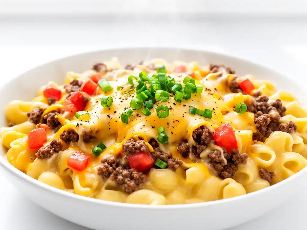 one-pot cheeseburger pasta - featured image