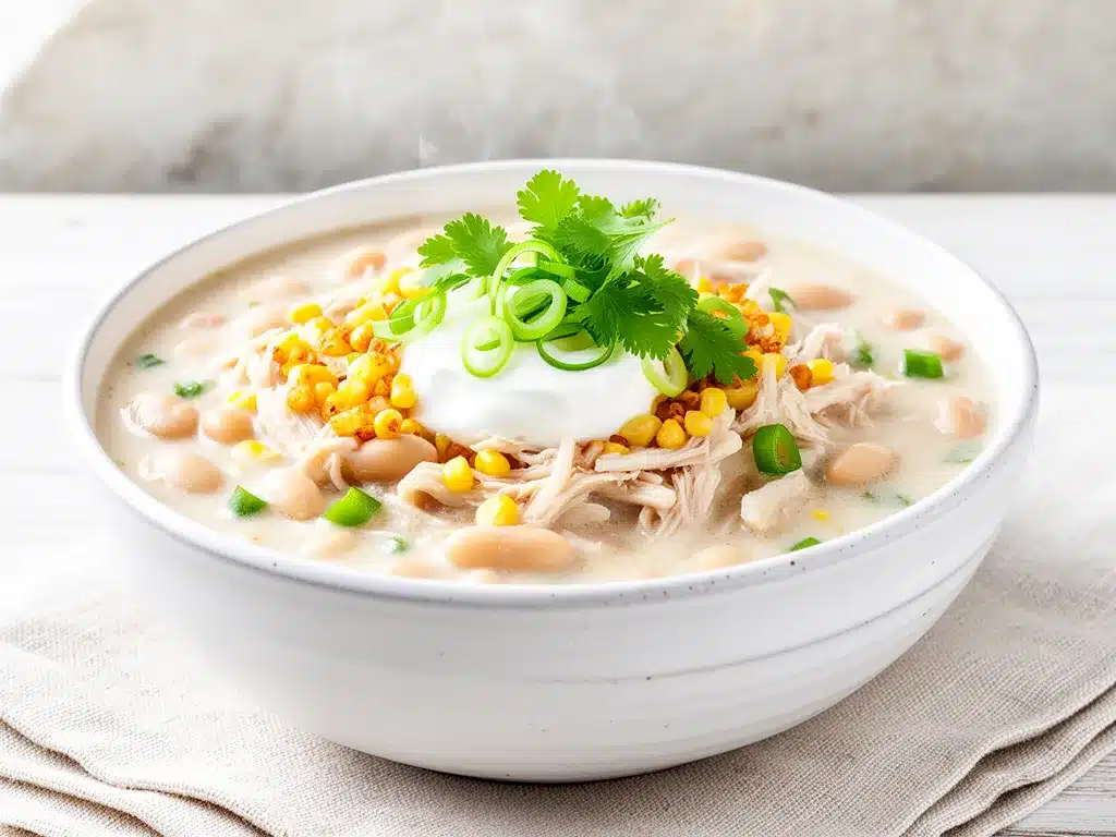 Slow Cooker White Chicken Chili Recipe Easy Perfect for Busy Weeknights 4 slow cooker white chicken chili preparation steps