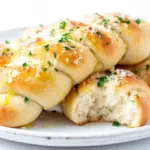 soft garlic knots with parmesan - featured image