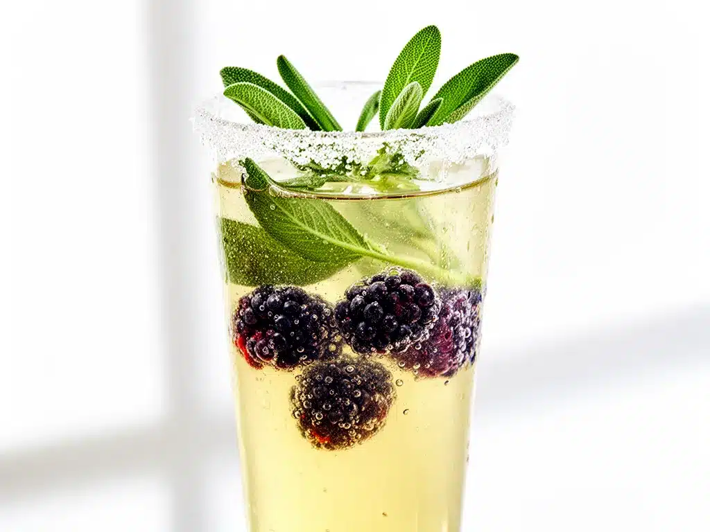 Sparkling Blackberry Sage Lemonade Recipe Easy Refreshing Lemon Herb Drink 4 sparkling blackberry sage lemonade preparation steps