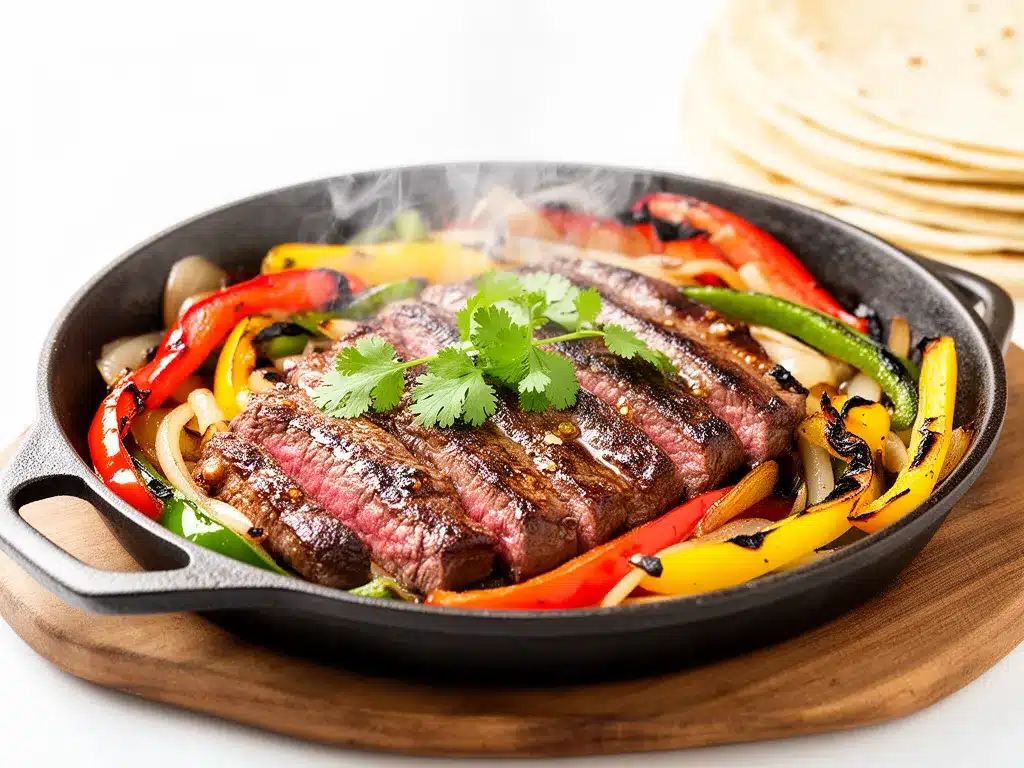 Steak Fajitas with Charred Peppers Easy Homemade Recipe Your Family Will Crave 4 steak fajitas with charred peppers preparation steps