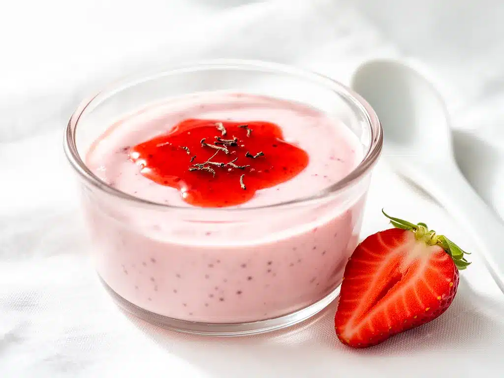 Strawberry Panna Cotta with Vanilla Bean Easy 5-Minute Weeknight Dessert 4 Strawberry Panna Cotta with Vanilla Bean preparation steps