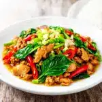 thai basil chicken stir-fry - featured image