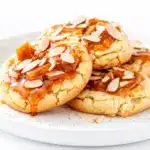 toffee almond crunch cookies - featured image
